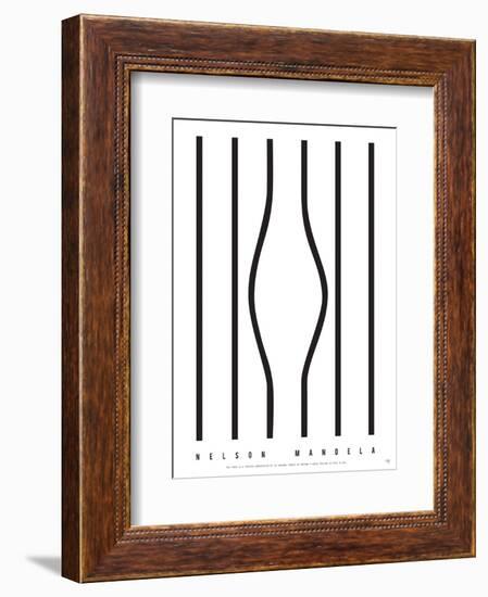 Nelson Mandela-Antoine Tesquier Tedeschi-Framed Art Print