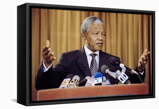 Nelson Mandela-Eric Draper-Framed Premier Image Canvas