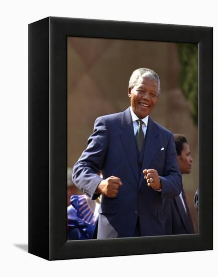 Nelson Mandela-John Parkin-Framed Premier Image Canvas