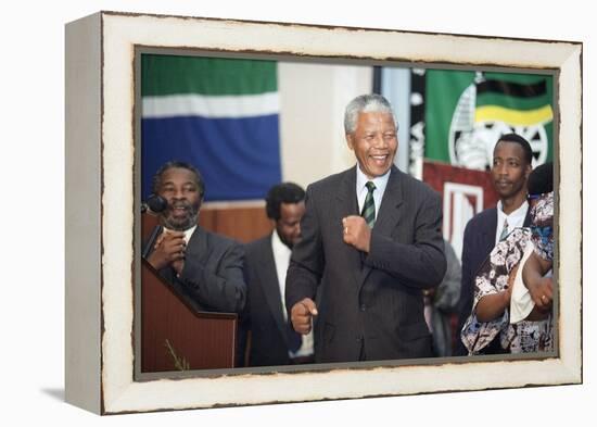 Nelson Mandela-David Brauchli-Framed Premier Image Canvas