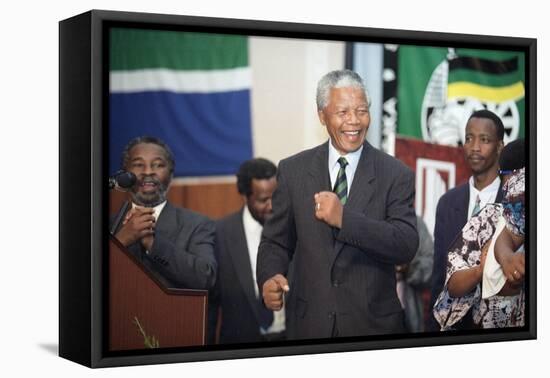 Nelson Mandela-David Brauchli-Framed Premier Image Canvas
