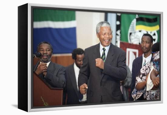 Nelson Mandela-David Brauchli-Framed Premier Image Canvas