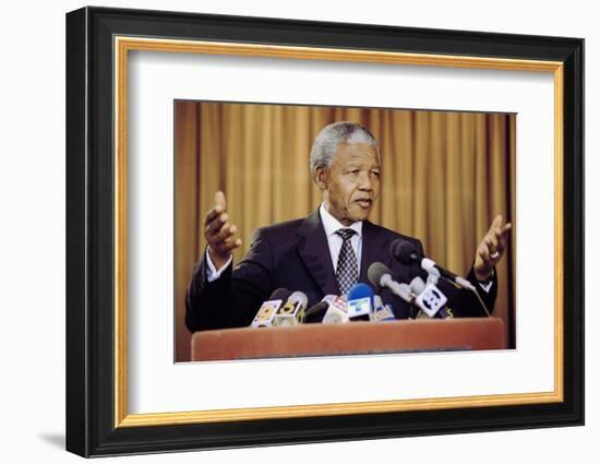 Nelson Mandela-Eric Draper-Framed Photographic Print