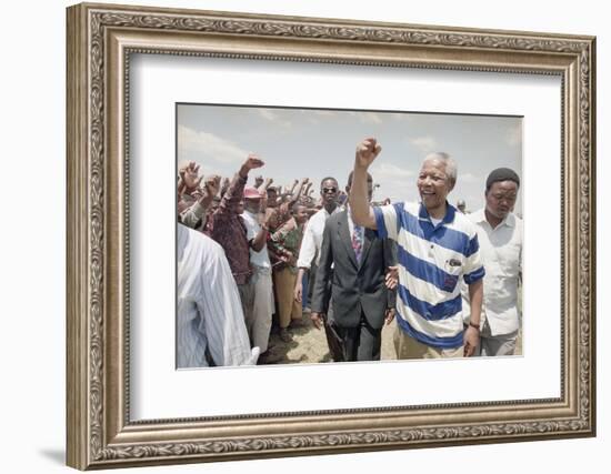 Nelson Mandela-David Brauchli-Framed Photographic Print