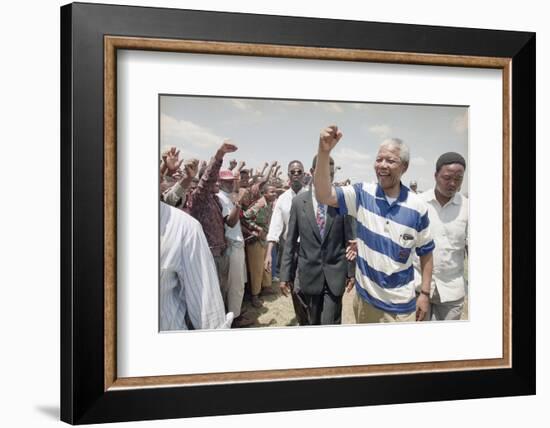 Nelson Mandela-David Brauchli-Framed Photographic Print