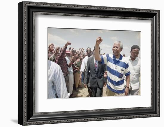 Nelson Mandela-David Brauchli-Framed Photographic Print