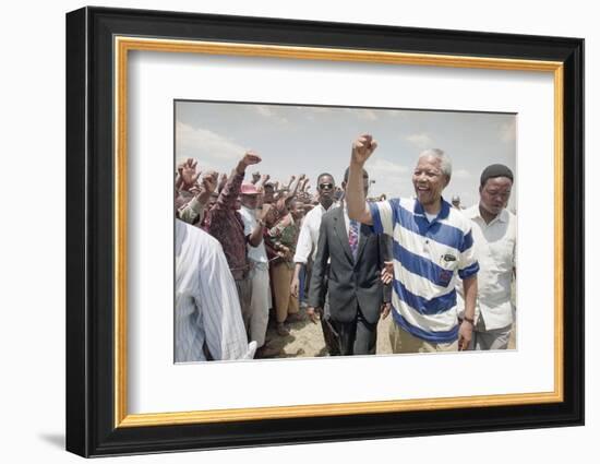 Nelson Mandela-David Brauchli-Framed Photographic Print