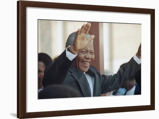 Nelson Mandela-John Parkin-Framed Photographic Print