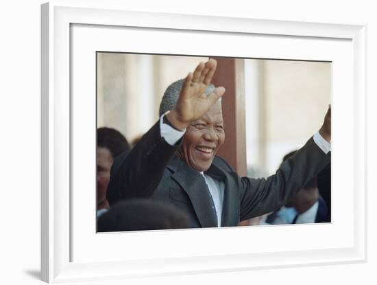 Nelson Mandela-John Parkin-Framed Photographic Print