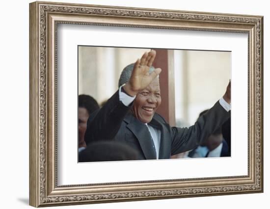 Nelson Mandela-John Parkin-Framed Photographic Print