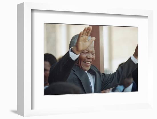 Nelson Mandela-John Parkin-Framed Photographic Print