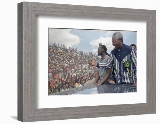 Nelson Mandela-David Brauchli-Framed Photographic Print