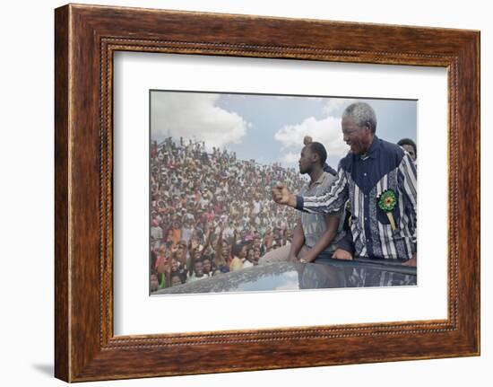 Nelson Mandela-David Brauchli-Framed Photographic Print