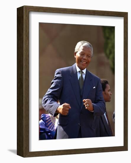 Nelson Mandela-John Parkin-Framed Photographic Print