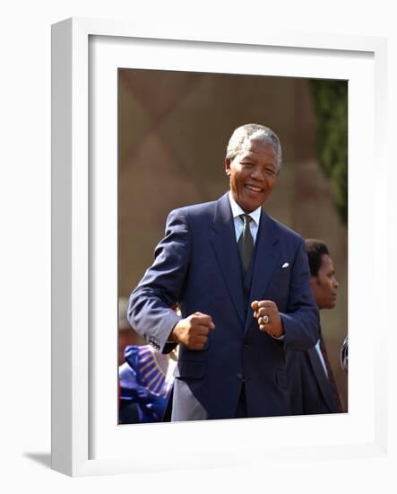 Nelson Mandela-John Parkin-Framed Photographic Print