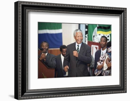 Nelson Mandela-David Brauchli-Framed Photographic Print