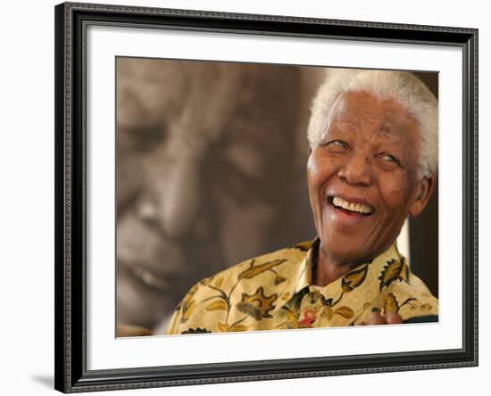 Nelson Mandela-Denis Farrell-Framed Photographic Print