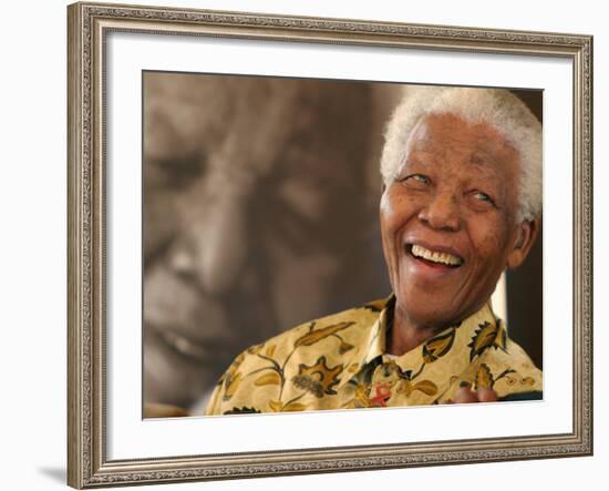 Nelson Mandela-Denis Farrell-Framed Photographic Print