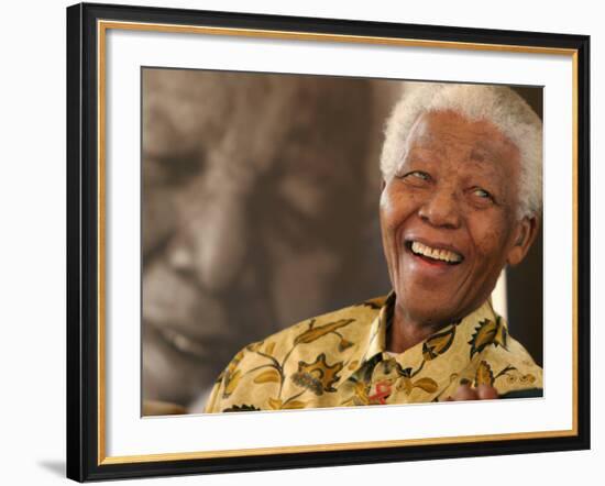 Nelson Mandela-Denis Farrell-Framed Photographic Print