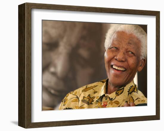 Nelson Mandela-Denis Farrell-Framed Photographic Print