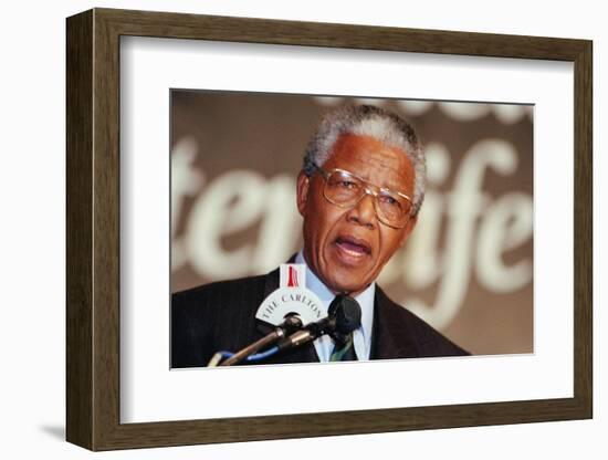 Nelson Mandela-John Parkin-Framed Photographic Print