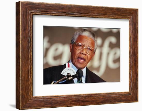 Nelson Mandela-John Parkin-Framed Photographic Print