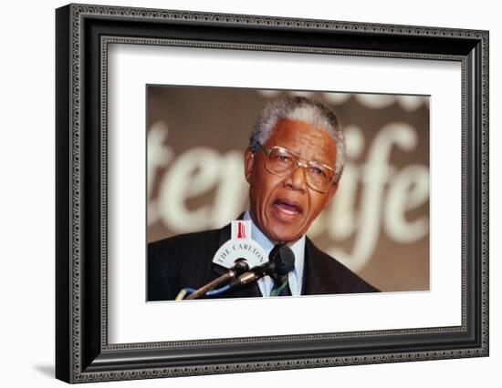 Nelson Mandela-John Parkin-Framed Photographic Print