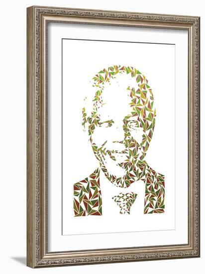 Nelson Mandela-Cristian Mielu-Framed Premium Giclee Print