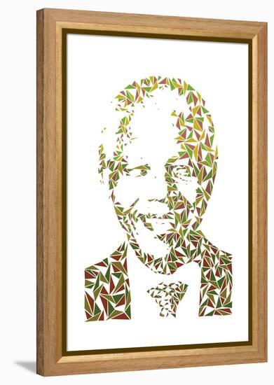 Nelson Mandela-Cristian Mielu-Framed Stretched Canvas