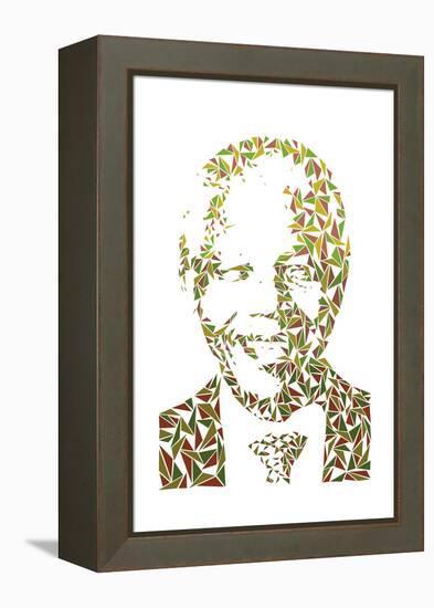 Nelson Mandela-Cristian Mielu-Framed Stretched Canvas