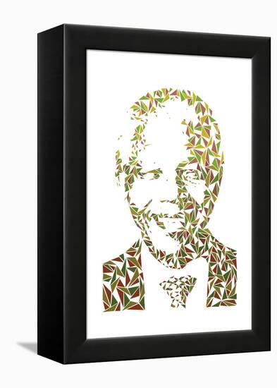 Nelson Mandela-Cristian Mielu-Framed Stretched Canvas