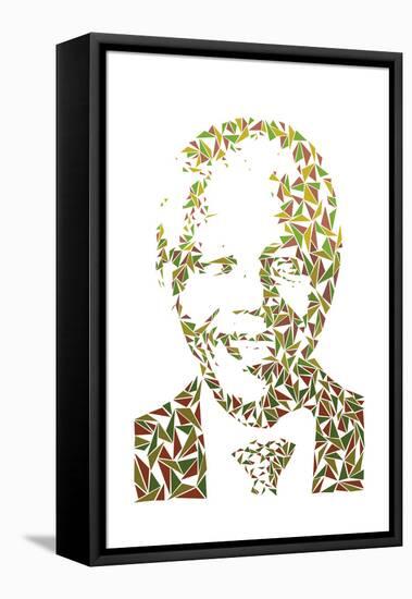 Nelson Mandela-Cristian Mielu-Framed Stretched Canvas