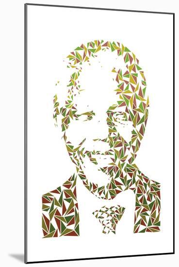 Nelson Mandela-Cristian Mielu-Mounted Art Print