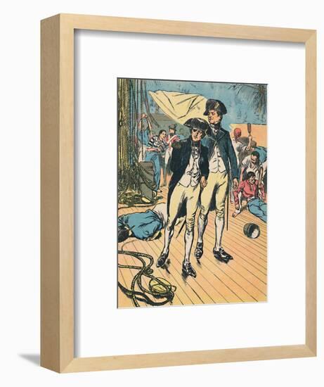 'Nelson on the Victory at Trafalgar', c1907-Unknown-Framed Giclee Print