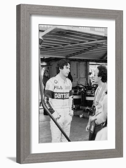 Nelson Piquet, Grand Prix of Europe, Brands Hatch, Kent, 1983-null-Framed Photographic Print