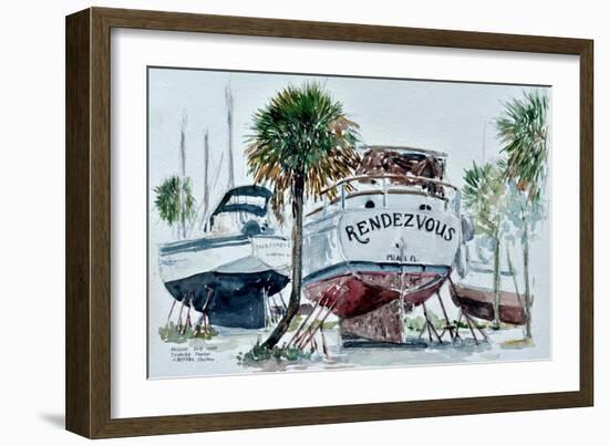 Nelson's Boatyard, Titusville, Florida-Anthony Butera-Framed Giclee Print