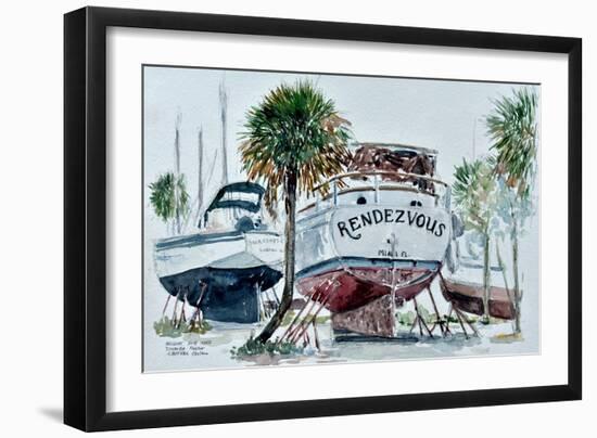 Nelson's Boatyard, Titusville, Florida-Anthony Butera-Framed Giclee Print