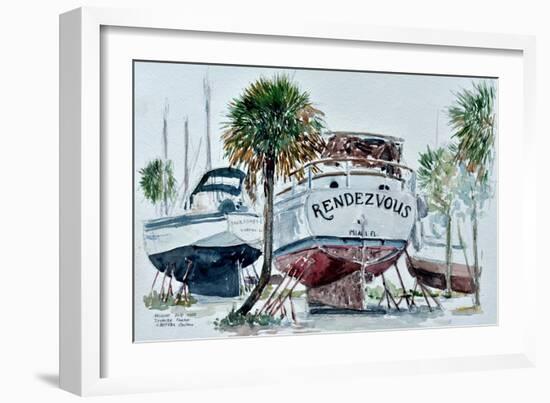 Nelson's Boatyard, Titusville, Florida-Anthony Butera-Framed Giclee Print