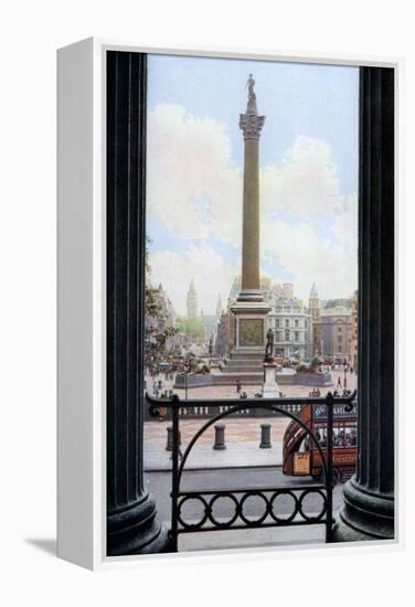 Nelson's Column and Trafalgar Square from the Terrace of the National Gallery, London, C1930S-Spencer Arnold-Framed Premier Image Canvas