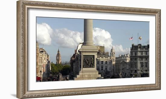 Nelson's Column Plinth Panorama, Trafalgar Square, Westminster, London-Richard Bryant-Framed Photographic Print