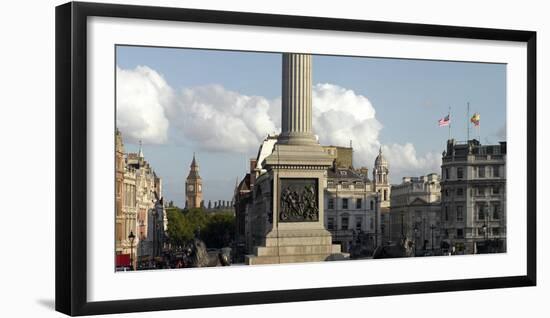 Nelson's Column Plinth Panorama, Trafalgar Square, Westminster, London-Richard Bryant-Framed Photographic Print