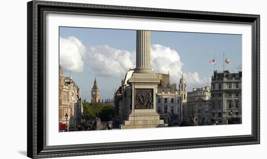 Nelson's Column Plinth Panorama, Trafalgar Square, Westminster, London-Richard Bryant-Framed Photographic Print