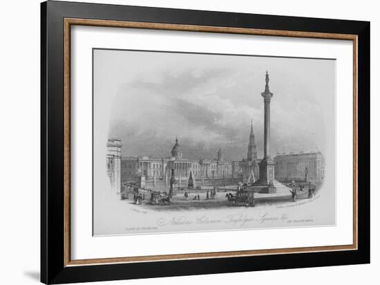 Nelson's Column, Trafalgar Square, Etc-null-Framed Giclee Print