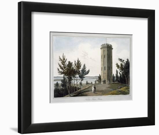 'Nelson's Tower, Forres', Moray, Scotland, 1821-William Daniell-Framed Giclee Print