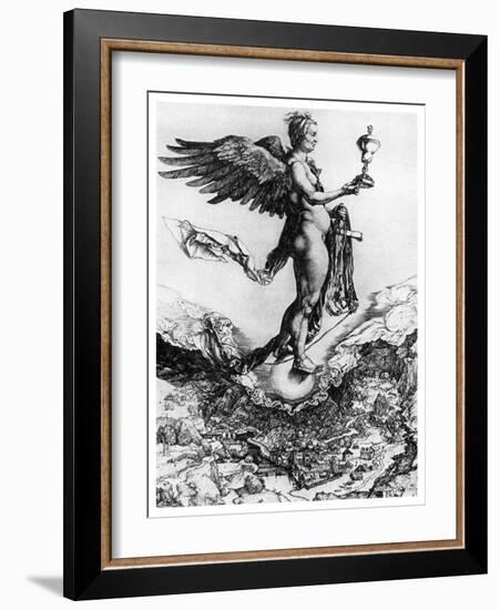 Nemesis or Good Fortune, C1502-Albrecht Durer-Framed Giclee Print