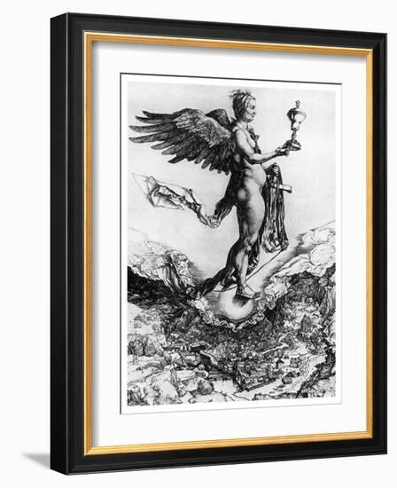 Nemesis or Good Fortune, C1502-Albrecht Durer-Framed Giclee Print