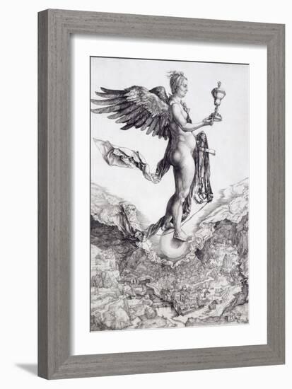 Nemesis (The Great Fortune)-Albrecht Dürer-Framed Giclee Print