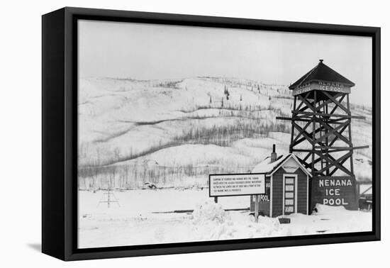 Nenana Ice Pool near Tanana River, Alaska Photograph - Fairbanks, AK-Lantern Press-Framed Stretched Canvas