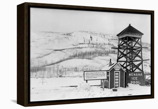 Nenana Ice Pool near Tanana River, Alaska Photograph - Fairbanks, AK-Lantern Press-Framed Stretched Canvas