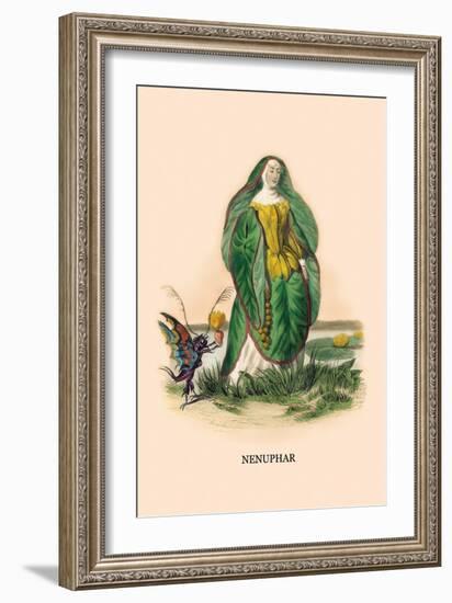 Nenuphar-J.J. Grandville-Framed Art Print